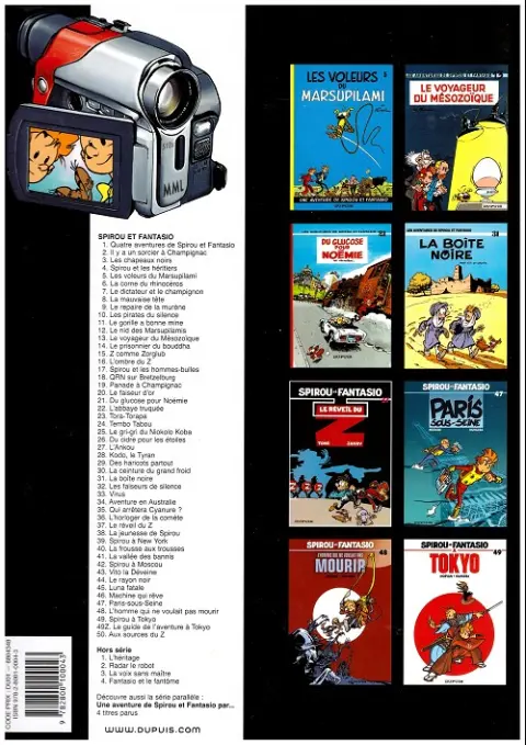 Verso de l'album Spirou et Fantasio Tome 2 Il y a un sorcier à Champignac