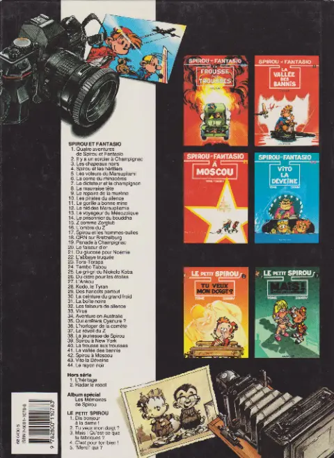 Verso de l'album Spirou et Fantasio Tome 34 Aventure en Australie