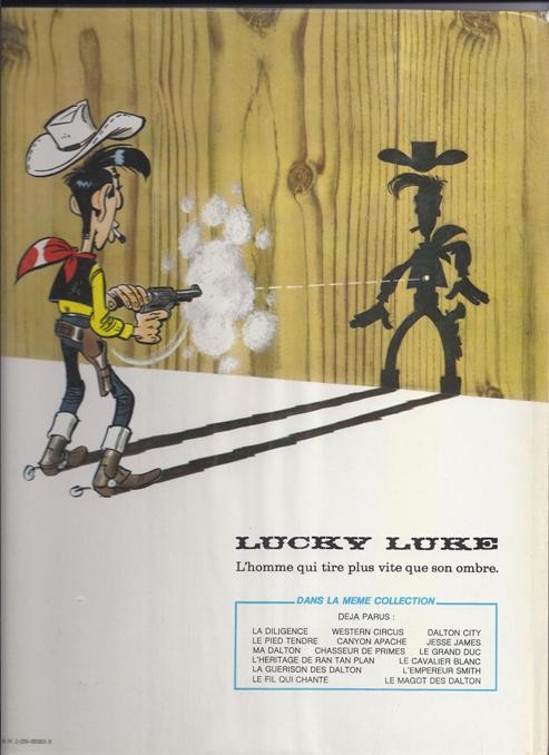Verso de l'album Lucky Luke Tome 35 Jesse James