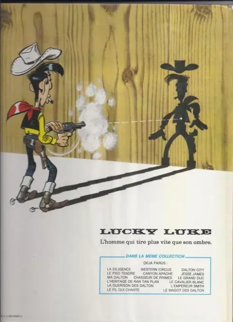Verso de l'album Lucky Luke Tome 35 Jesse James