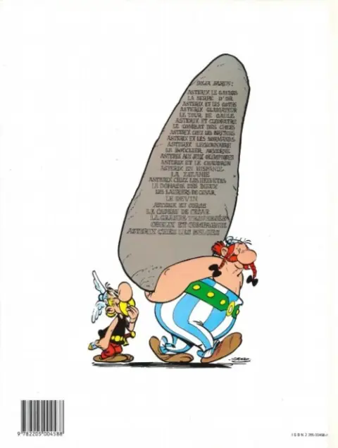 Verso de l'album Astérix Tome 15 La zizanie