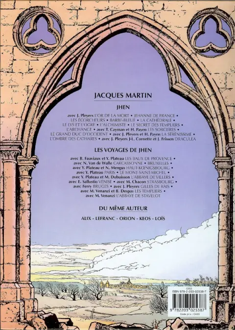 Verso de l'album Jhen Tome 12 Le grand duc d'occident