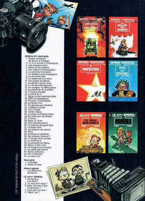 Verso de l'album Spirou et Fantasio Tome 42 Spirou et Fantasio à Moscou
