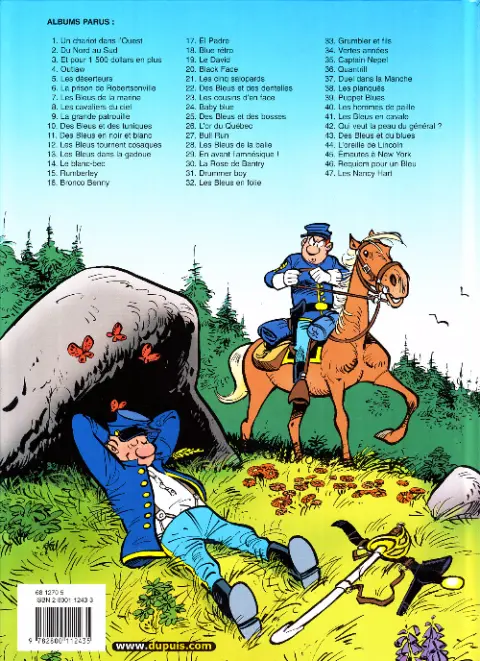 Verso de l'album Les Tuniques Bleues Tome 24 Baby blue