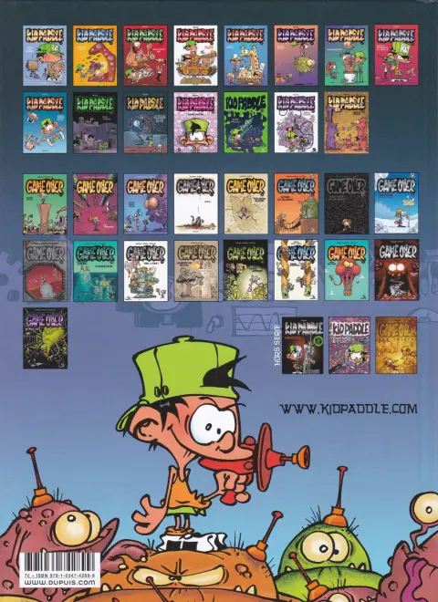 Verso de l'album Kid Paddle Tome 1 Jeux de vilains