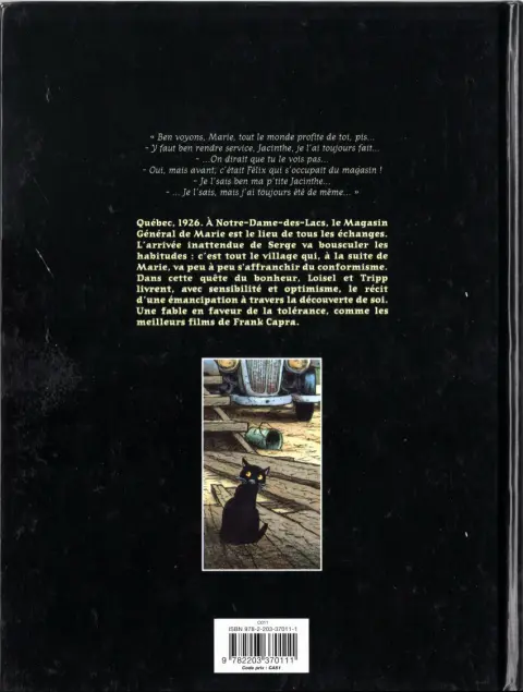 Verso de l'album Magasin général Tome 1 Marie