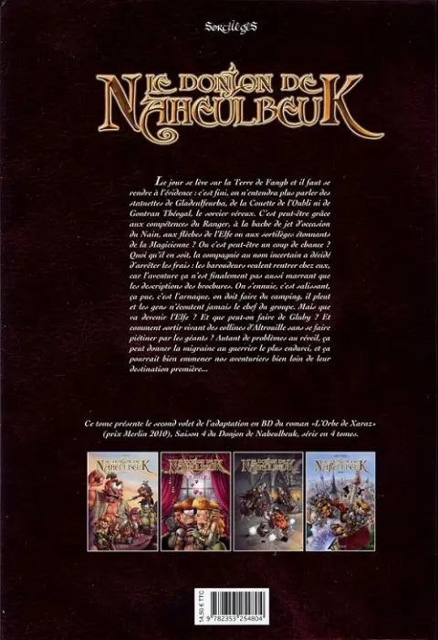Verso de l'album Le Donjon de Naheulbeuk Tome 11
