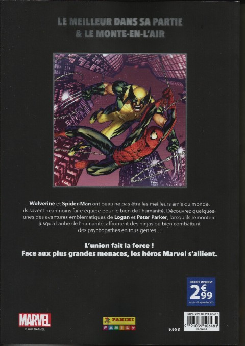 Verso de l'album Marvel - Les Grandes Alliances Tome 9 Wolverine & Spider-Man