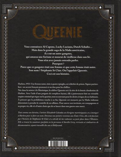 Verso de l'album Queenie - La marraine de Harlem