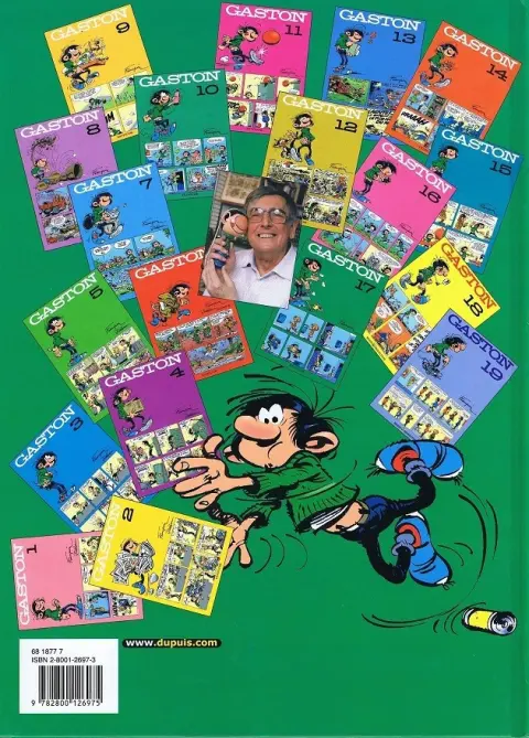 Verso de l'album Gaston Tome 17