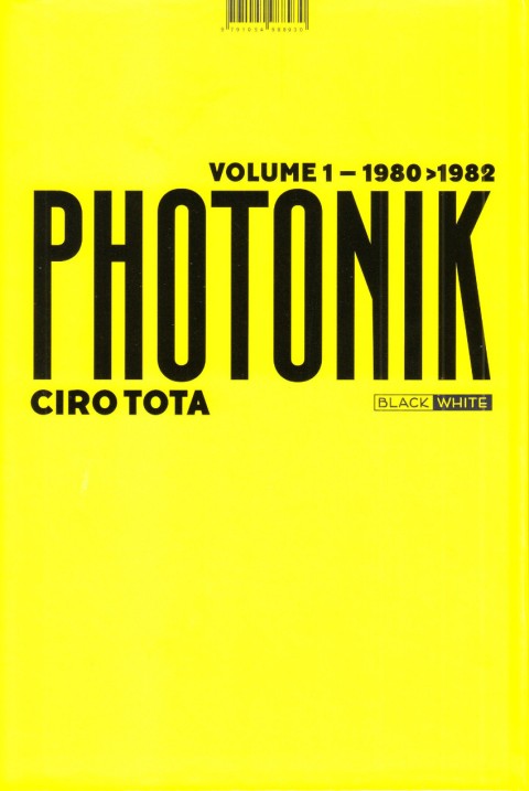 Verso de l'album Photonik Volume 1 1980 - 1982