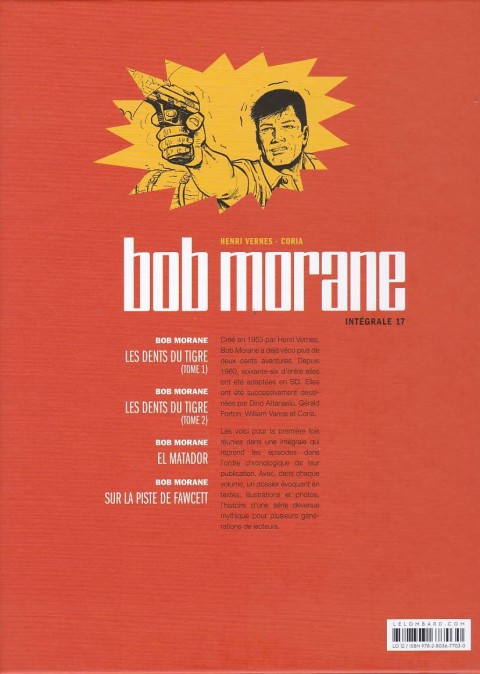 Verso de l'album Bob Morane Intégrale 17