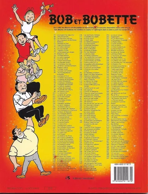 Verso de l'album Bob et Bobette Tome 168 Quand les Elfes danseront