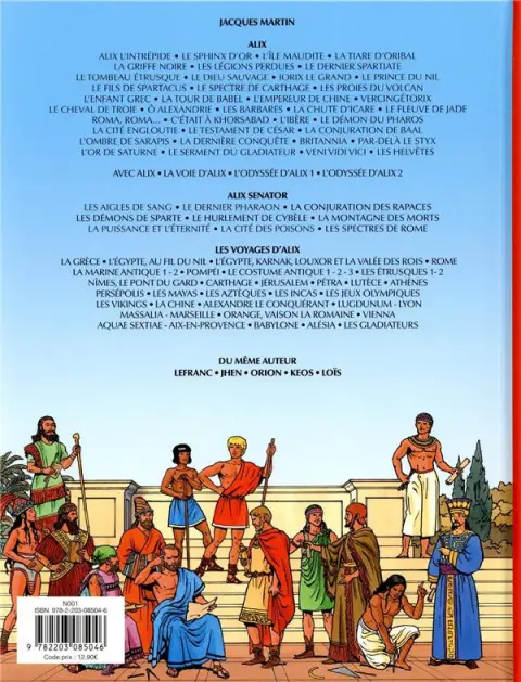 Verso de l'album Les Voyages d'Alix Tome 40 L'Helvétie