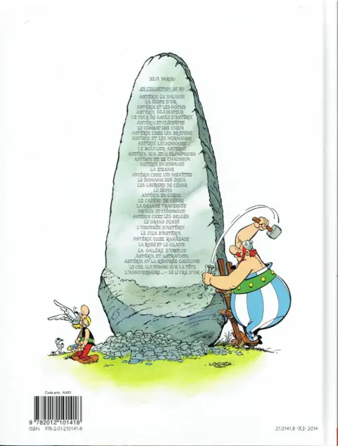 Verso de l'album Astérix Tome 9 Astérix et les Normands