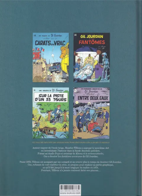 Verso de l'album Gil Jourdan Intégrale Tome 4 L'intégrale 4