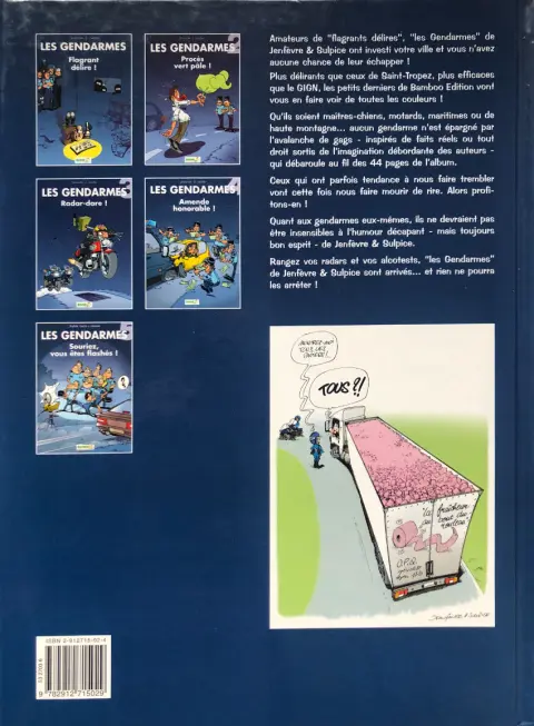 Verso de l'album Les Gendarmes Tome 1 Flagrant délire !