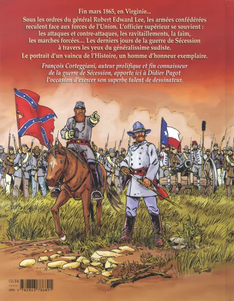 Verso de l'album Avec le général Lee L'honneur du Sud