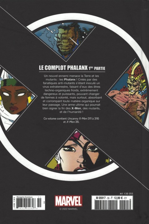 Verso de l'album X-Men - La Collection Mutante Tome 55 Le complot Phalanx