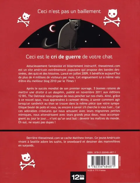 Verso de l'album Comment savoir si votre chat cherche à vous tuer