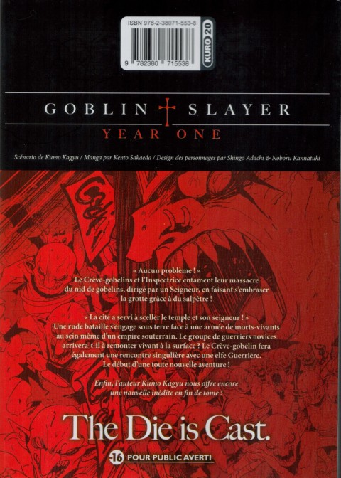 Verso de l'album Goblin Slayer : Year One 10