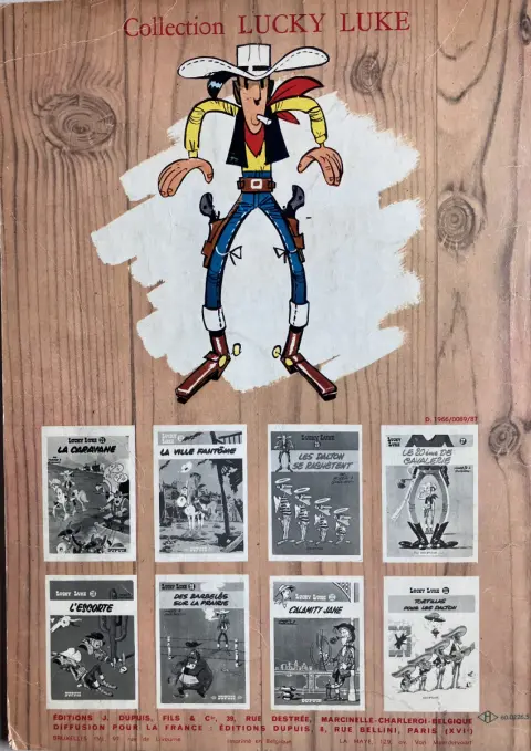 Verso de l'album Lucky Luke Tome 11 Lucky Luke contre Joss Jamon