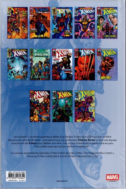 Verso de l'album X-Men L'intégrale Tome 55 1999 (I)