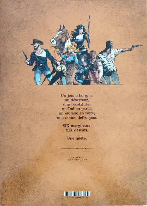 Verso de l'album Six Première partie Le massacre de Tanque Verde