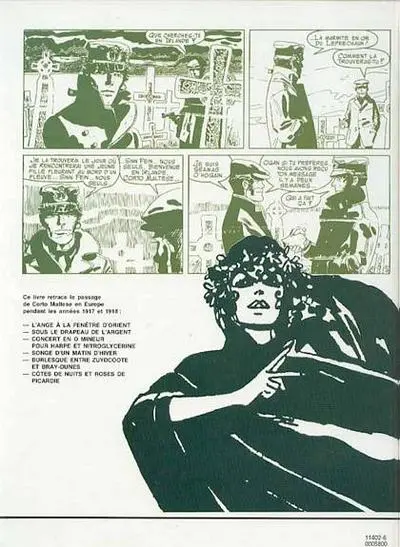 Verso de l'album Corto Maltese Tome 6 Les celtiques