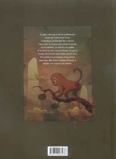 Verso de l'album Daisuke et le géant Tome 1 Le trente et unième jour