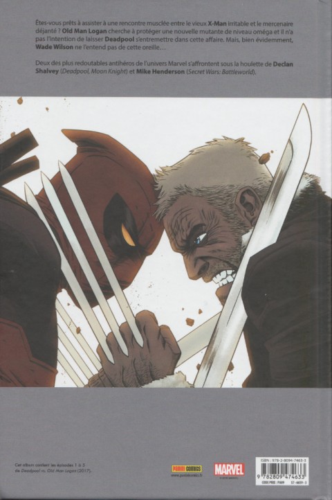 Verso de l'album Deadpool vs Old Man Logan