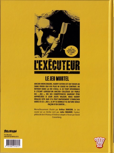 Verso de l'album L'Exécuteur Tome 1 Le Jeu mortel