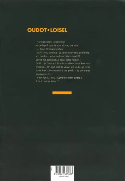 Verso de l'album Fanfreluches pour une sirène