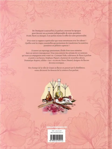 Verso de l'album Fragrances Dans les coulisses d'un parfum