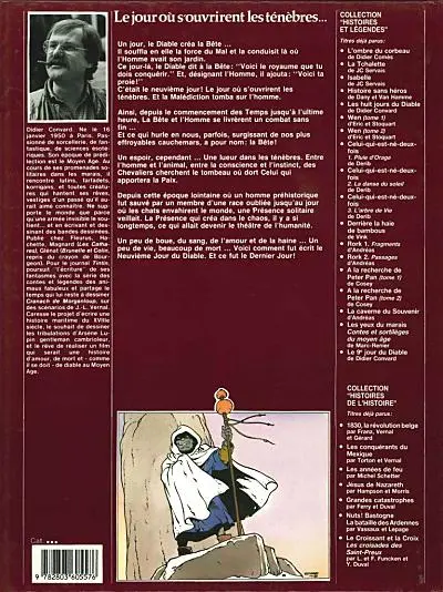 Verso de l'album Le 9e jour du Diable