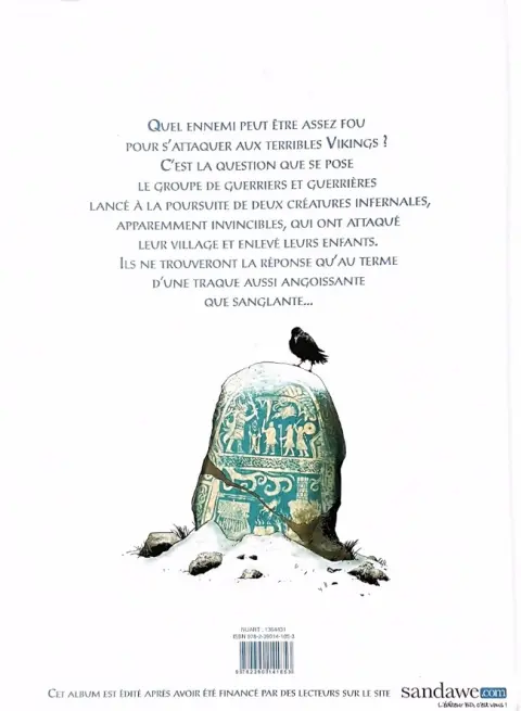 Verso de l'album Hel'Blar Tome 1 Les Chasseurs de Draugar