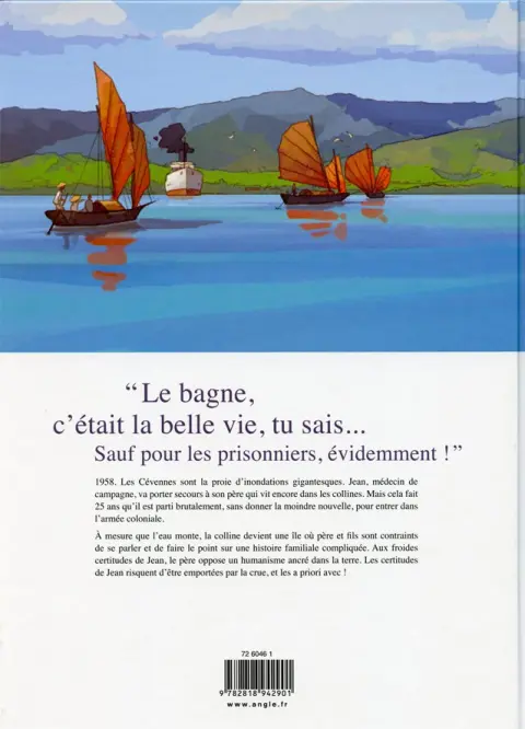 Verso de l'album L'Île aux remords