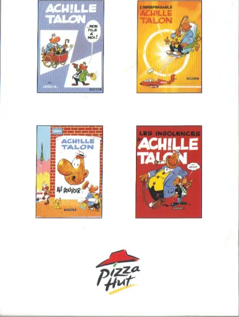 Verso de l'album Achille Talon L'indispensable Achille Talon