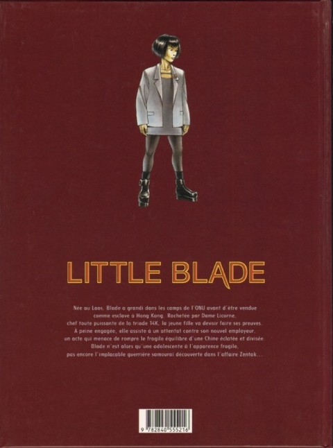 Verso de l'album Little Blade Tome 1 Le patrouilleur du vent