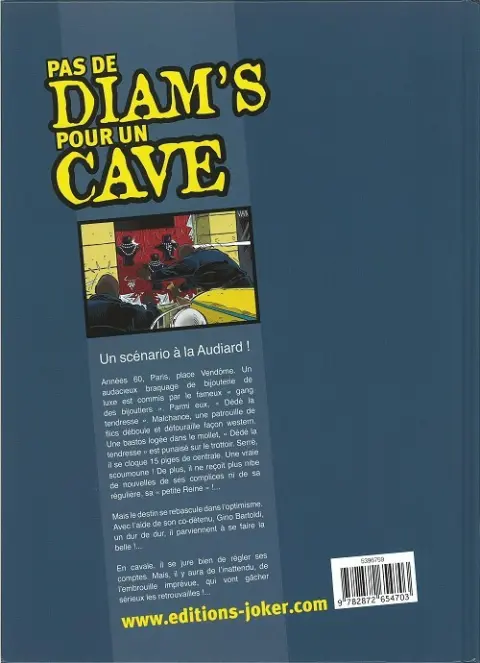Verso de l'album Pas de diam's pour un cave Tome 1