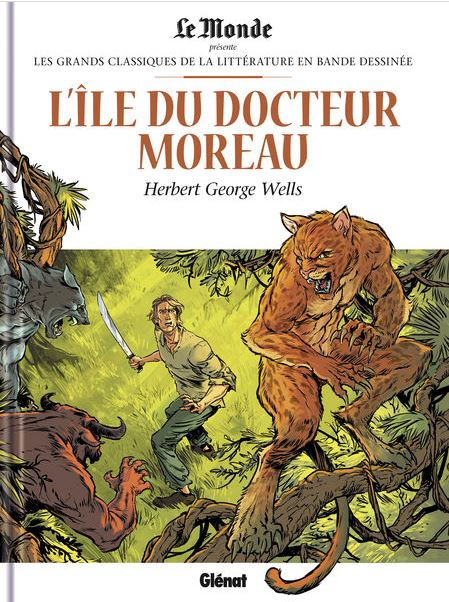 Couverture de l'album Les Grands Classiques de la littérature en bande dessinée Tome 39 L'île du Docteur Moreau