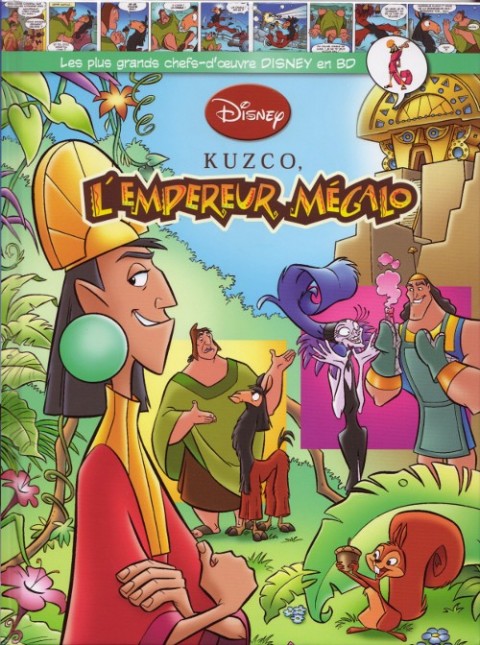 Couverture de l'album Les plus grands chefs-d'œuvre Disney en BD Tome 43 Kuzko, l'empreur mégalo