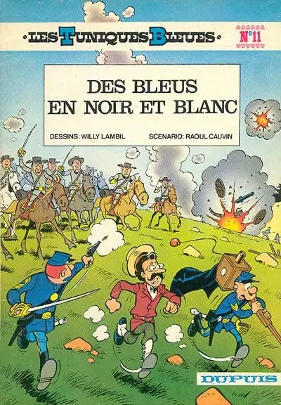 Couverture de l'album Les Tuniques Bleues Tome 11 Des bleus en noir et blanc