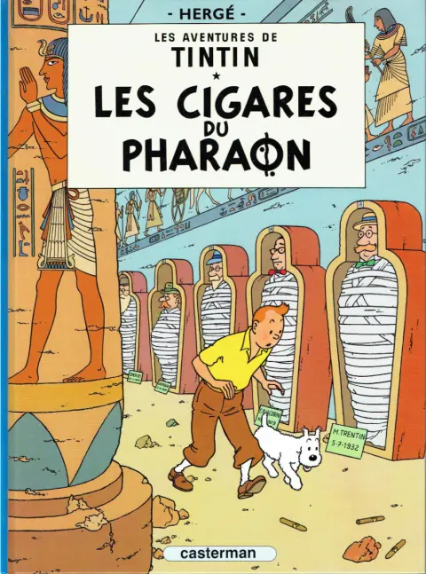 Couverture de l'album Tintin Tome 4 Les cigares du pharaon