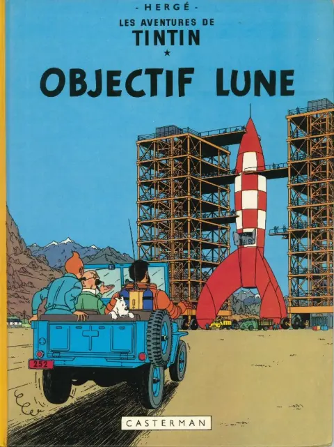 Couverture de l'album Tintin Tome 16 Objectif Lune