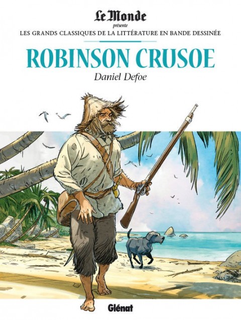 Couverture de l'album Les Grands Classiques de la littérature en bande dessinée Tome 4 Robinson Crusoé