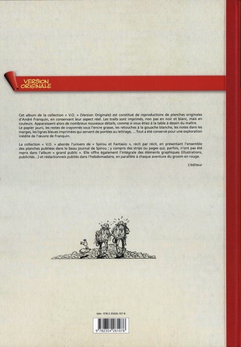 Verso de l'album Spirou et Fantasio - L'intégrale Version Originale Tome 8 Le prisonnier du Bouddha