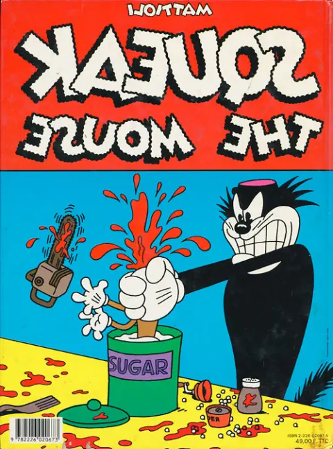 Verso de l'album Squeak The Mouse Tome 1