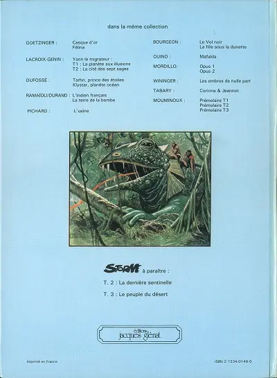 Verso de l'album Storm Tome 1 Le monde des profondeurs