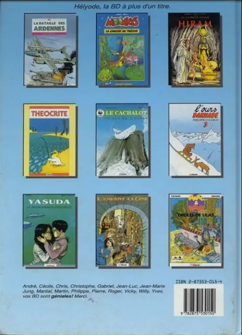 Verso de l'album Sylvie Les bavures de Cupidon